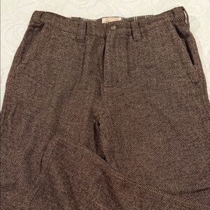 The Territory Ahead Men's Brown Back East Herringbone Chino